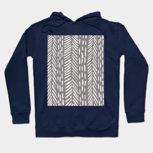 Abstract herringbone pattern - gray Hoodie